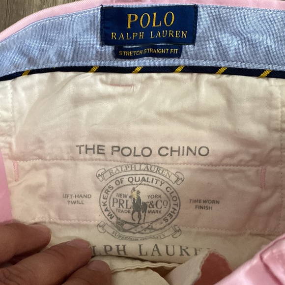 Never worn polo Ralph Lauren stretch straight fit. Rare color, soft pink mint - Picture 2 of 4